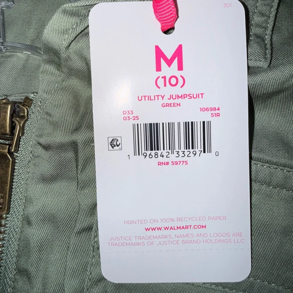 Justice utility jumpsuit